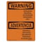 Signmission OSHA Warning Sign, 7" Height, 10" Width, Rigid Plastic, Explosive Material Bilingual, Landscape OS-WS-P-710-L-12605 - alternate 1